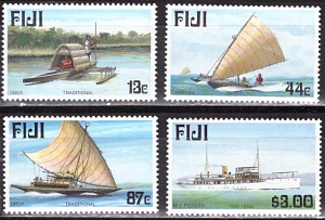Фиджи, 1998, Лодки, Корабли, 4 марки